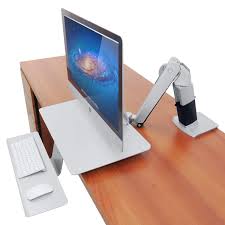 Computer technology mac apple office desktop monitor business desk imac. Standing Desk For Apple Computers Workfit A Workstation Ergotron