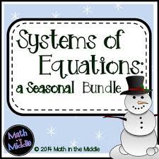 Systems Of Equations A Seasonal Bundle