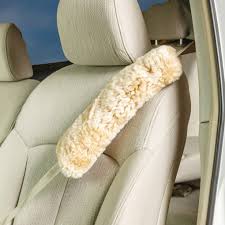 Engel Worldwide Soft Comfortable Universal Fitting Genuine Merino Sheepskin Seat Belt Shoulder Cover Pads For S Children