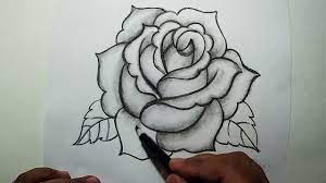 All you need are a pencil, eraser, and paper for. How To Draw A Rose Easy Pencil Drawing Youtube