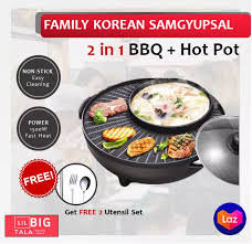 Marinate the samgyupsal with the combined rest of the ingredients. Lbt Korean Shabu Shabu Pot And Grill Pan Electric 2 In 1 Round Multifunction Samgyupsal Bbq Hot Pot Steamboat Set Family Samgyupsal 34 Cm Original Hot Pot And Grill Korean Party Dinner Lazada Ph