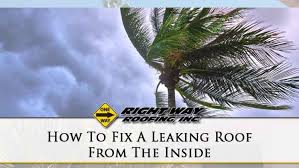 Look for cracks in the base of flexible rubber flashing or broken seams in metal varieties of vent pipe flashing. How To Fix A Leaking Roof From The Inside Right Way Roofing Inc