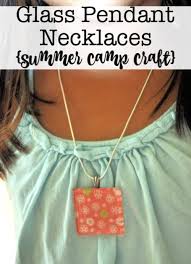 Glass Pendant Necklaces Summer Camp