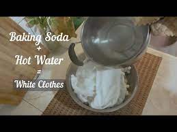 baking soda and hot water to whiten