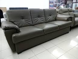 3 seater pu leather sofa set display