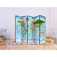 Find all of it here. Paravent World Map For Kids Ii Room Dividers Mehrfarbig Artgeist Yomonda