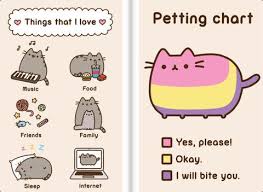 Petting Chart Pusheen Pusheen Cute Pusheen Cat