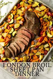 If you would prefer baking london broil in a 350 degree fahrenheit oven, then be sure to baste with wet ingredients so it doesn't dry out. Easy London Broil Sheet Pan Dinner Feeding Your Fam