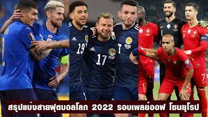 ผล ฟุตบอลโลก รอบคัดเลือก โซนยุโรป 2022 พร้อมโปรแกรมแข่งขัน