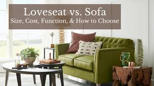 loveseat vs sofa size cost function
