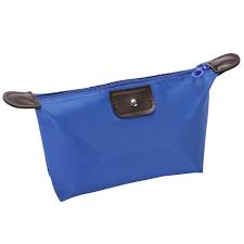 royal blue portable cosmetic bag multi