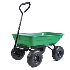 Green Metal Garden Cart Folding Wagon