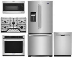 Shop for maytag kitchen appliances at best buy. Maytag 5 Piece Kitchen Appliances Package With 30 Inch French Door Refrigerator 30 Inch Electric Single Wall Oven 36 Inch Gas Cooktop 30 Inch Over The Range Microwave And 24 Inch Built