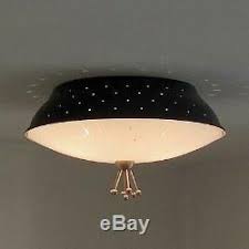 494b 50s 60 S Moe Vintage Ceiling Light Lamp Fixture Atomic Mid Century Eames