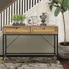 gia design group 44inch rattan console