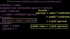 kg cm2 pressure converter