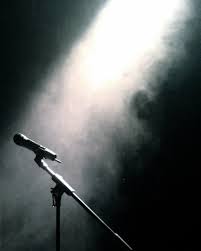 Microphone in a dark free image download