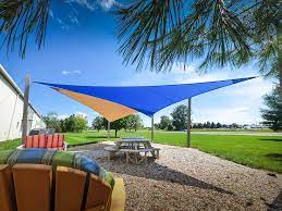 Shade Sail With Wire Reinforcements