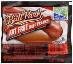 ball park fat free beef franks 14 oz