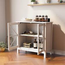 Tileon White Kitchen Cabinet With