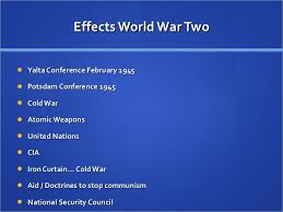 A Summary Of The World War Ii Causes And Effects Custom