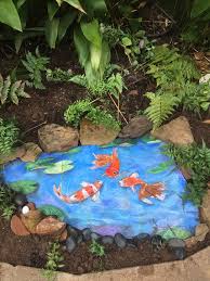 Pond Painting Stone Painting Fish Pool