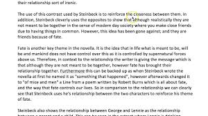 learn to write about the relationship between george and lennie in of mice and men thanks joshun 