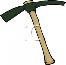 garden tool pick royalty free clipart