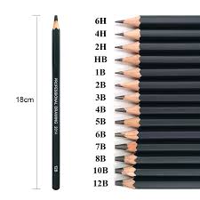 14 Pcs Set Professional Sketch Drawing Pencil Set Hb 2b 6h 4h 2h 3b 4b 5b 6b 10b 12b 1b Painting Pencils Stationery Supplies