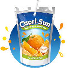 orange capri sun no added sugar