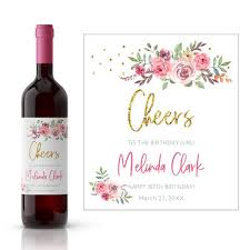 fl birthday cheers wine label