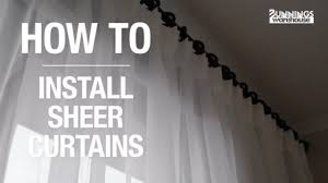 how to hang sheer curtains step by