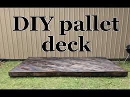 Diy Pallet Deck Part One