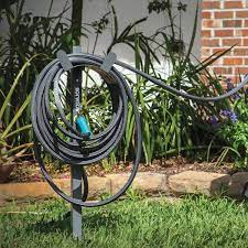 Garden Hose Stand With Brass Faucet