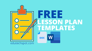 lesson plan templates for google docs