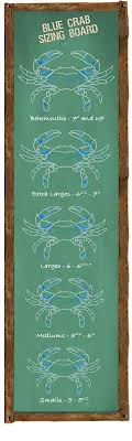 Blue Crab Sizing Board Blue Crab Trading Co