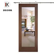 decorative wooden sliding door solid