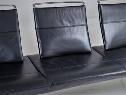 Italian Lounge Seating Sofa In Black