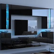 Simple Uv High Gloss Tv Stand Led Light