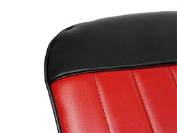 Seat Covers Amalfi Red W Black Top