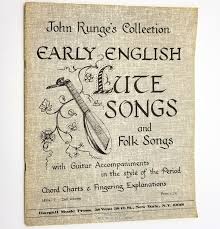 John Runges Collection Early English Lute Songs Folk