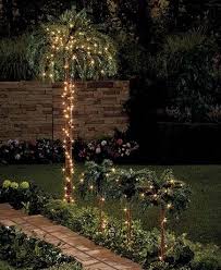 Lighted Palm Trees Outdoor Lawn Palm