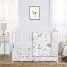 Sweet Jojo Designs Farm Animals Baby Boy Or Girl Nursery Crib Bedding Set 4 P