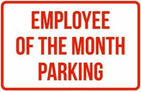 Details About Employee Of The Month Parking Business Safety Traffic Signs Red 12x18 Metal