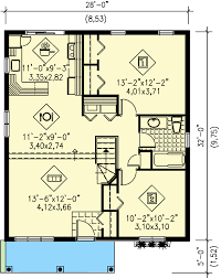 Split Level House Plan Under 900 Square