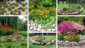 Diy Stone Flower Beds And Rock Gardens