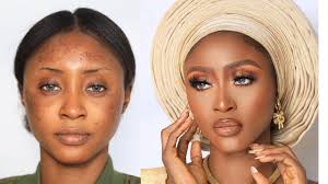 this nigerian bridal makeup look is