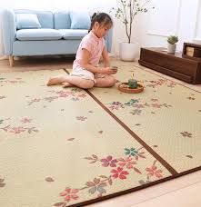 modern tatami mat rush rug multiple