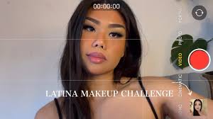trying the latina makeup challenge on