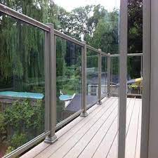 glass railings frameless balcony